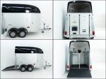 Humbaur Pferdeanhänger Equitos 2000| schwarz|Aluboden-Neu – Bild 7