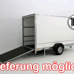 Kofferanhänger BK 146x357cm Höhe:180cm 1,3t|Rampe-Neu