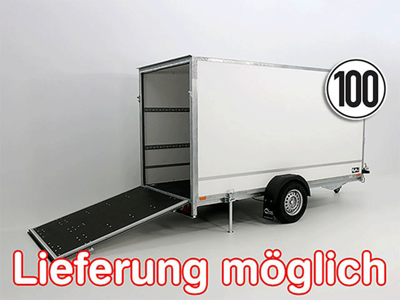 ANAANGER-1.png Kofferanhänger BK 146x357cm Höhe:180cm 1,3t|Rampe-Neu – Bild 1