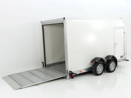 Vezeko Koffer-Absenkanhänger 157x344cm Höhe:190cm 2,7t-Neu