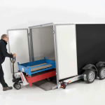 Vezeko Koffer-Absenkanhänger  Höhe:210cm 2,7t|schwarz-Neu