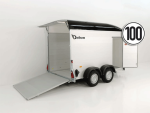 Debon Kofferanhänger Cargo  H:200cm 2,6t|Alu|Polybug|Tür|schwarz-Neu