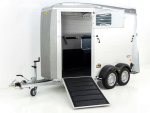 Humbaur Pferdeanhänger Notos Alu 2700 S |silber| Frontausstieg-Neu