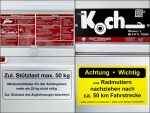 Koch Deckelanhänger 125x250cm Höhe:65cm 1300kg-Neu – Bild 9