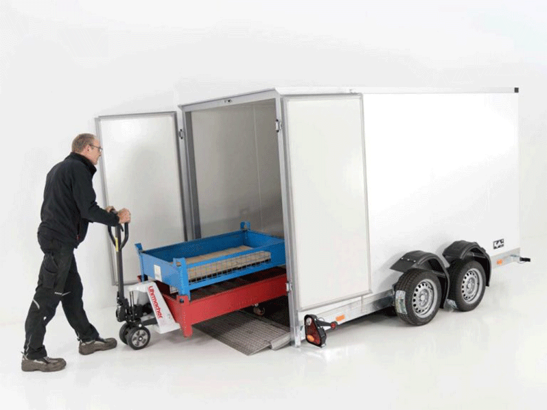 ANHANGERPOFER.png Vezeko Koffer-Absenkanhänger 157x344cm Höhe:190cm 2,7t|weiß – Bild 1