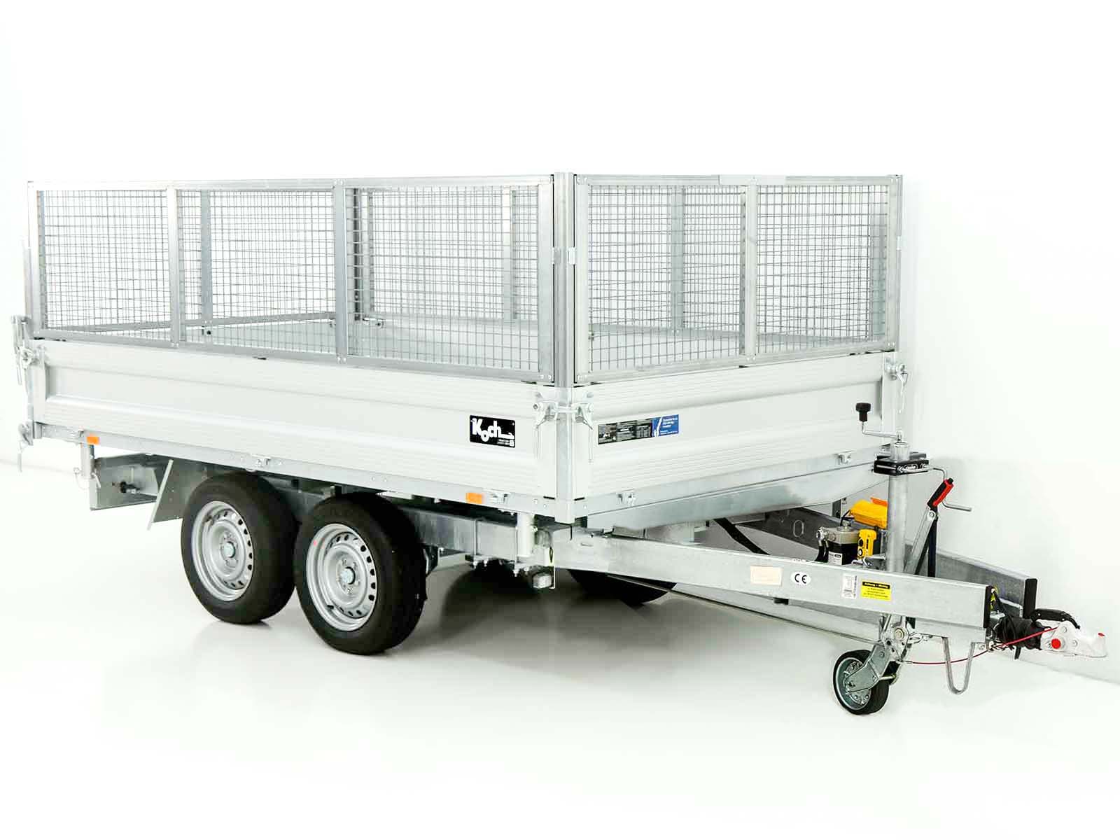 Unsinn Dreiseitenkipper UDK 175x306cm 2,6t | E-Pumpe | Notpumpe | Gitter 65cm - Neu