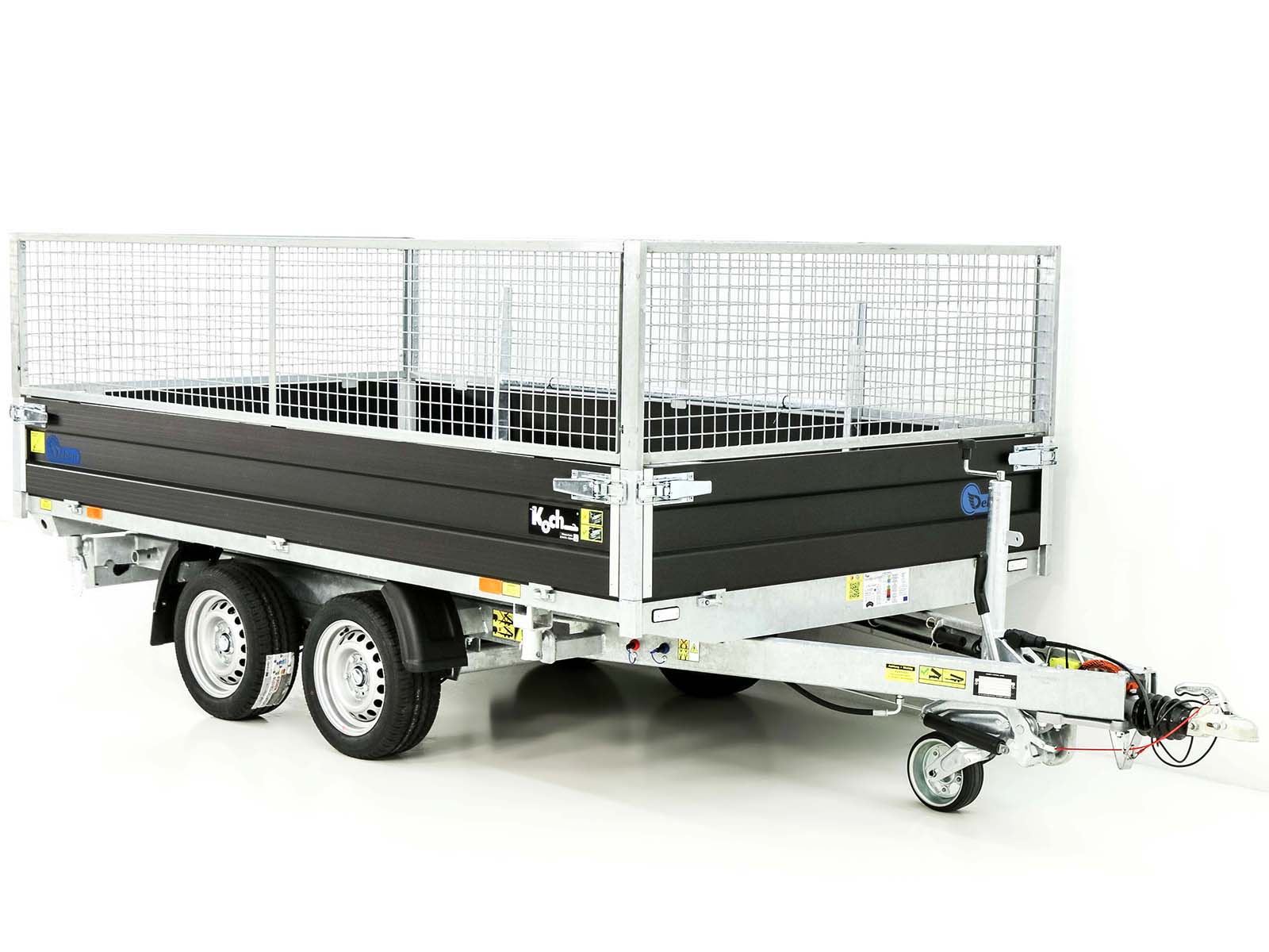 Debon Dreiseitenkipper 180×324 3,5t | Black Edition | Gitter-Neu