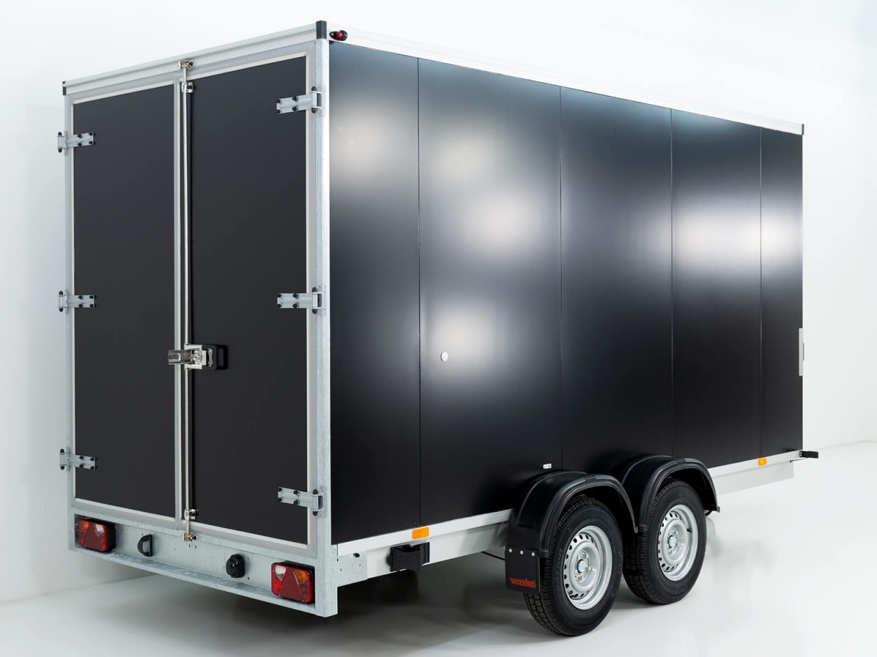 Vezeko Kofferanhänger 204x405cm Höhe:205cm 2,7t|schwarz-Neu