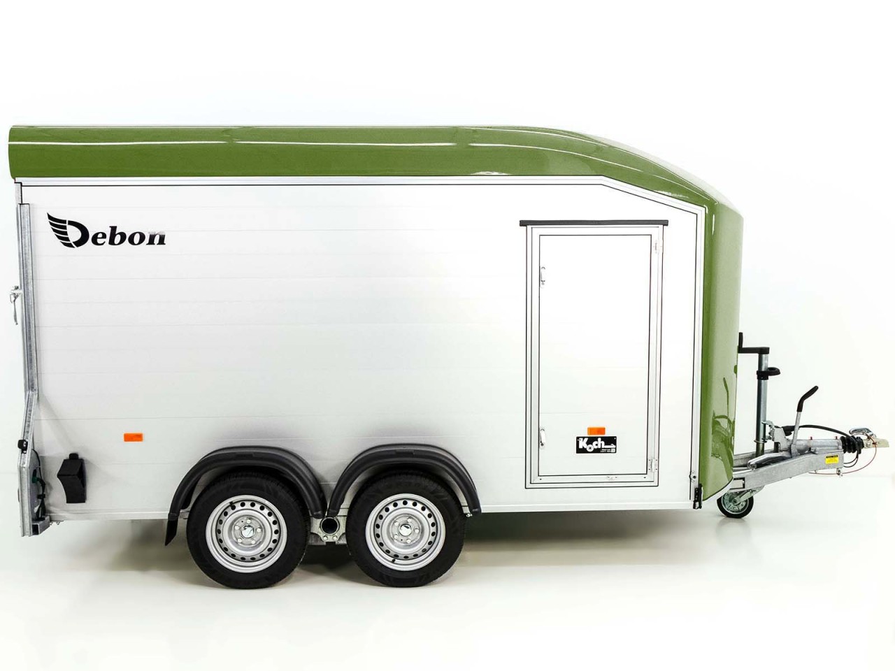 Debon Kofferanhänger Roadster C700 179×378 Höhe:201cm 2,6t|Alu|Polybug|Tür|olivgrün-Neu