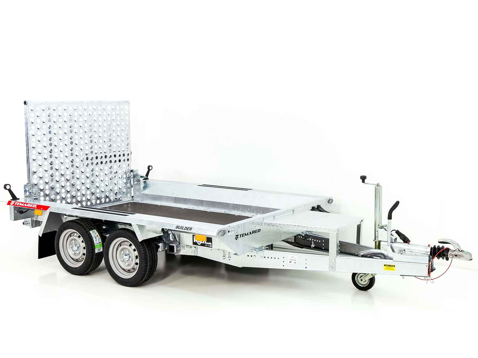 Temared Baumaschinenanhänger Builder 153×260 cm 2,7t | Rampe - Neu