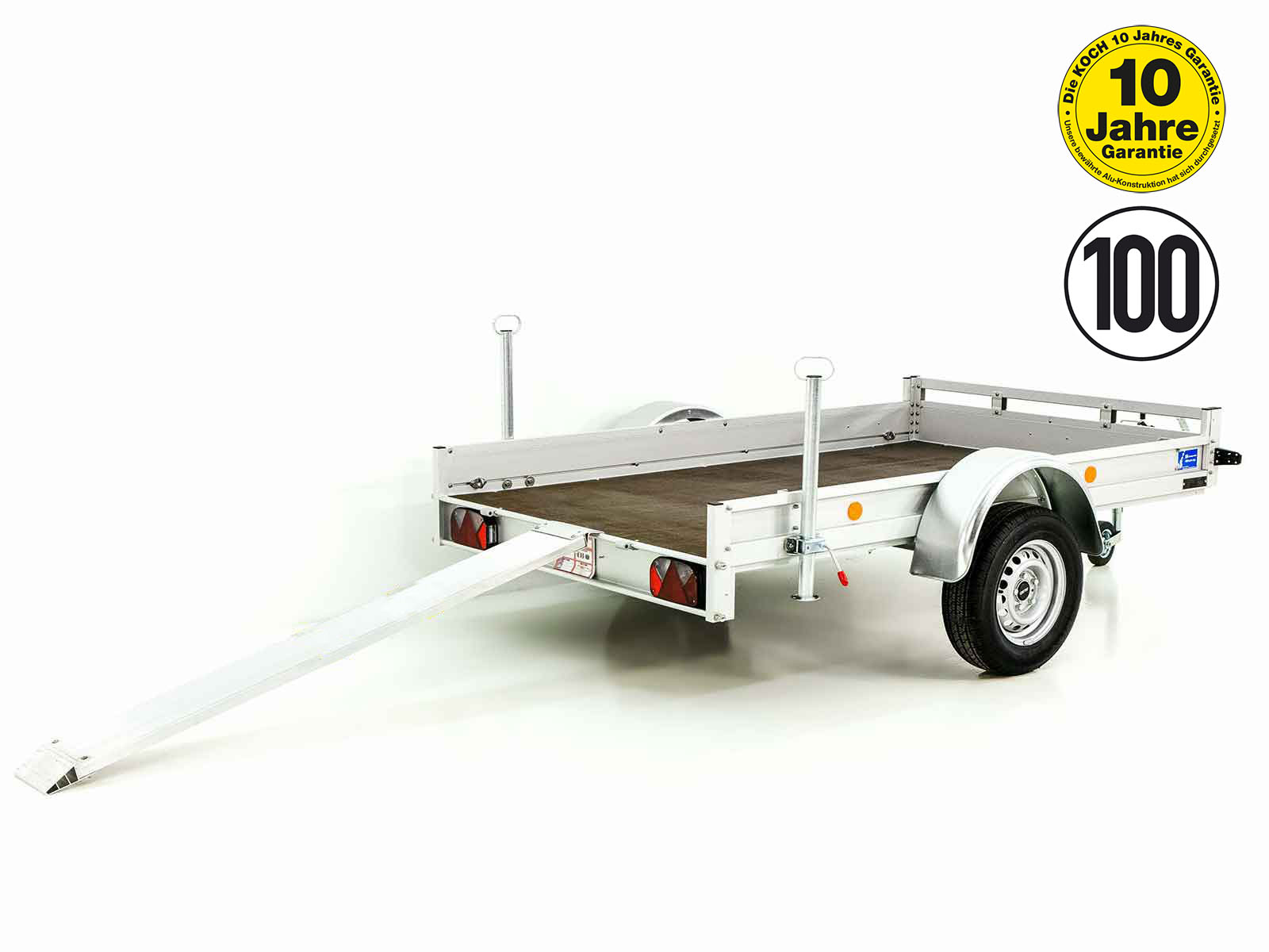 Motorradanhänger 150x250cm 1.3t 2er 100km/h Typ 6.13 M - Neu